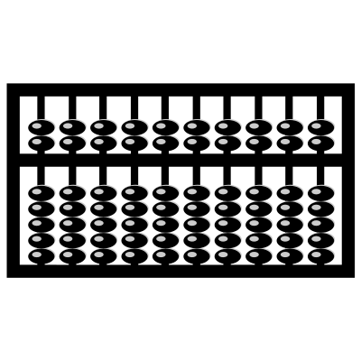 Abacus mathematical tool clipart