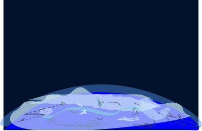 Above earth in space clipart