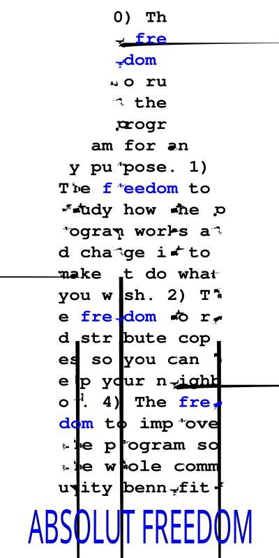 Absolut Freedom clipart