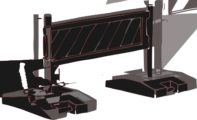 Absperrung barrier clipart