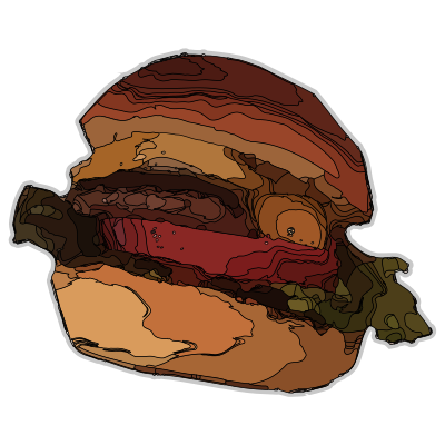 Abstract Burger clipart