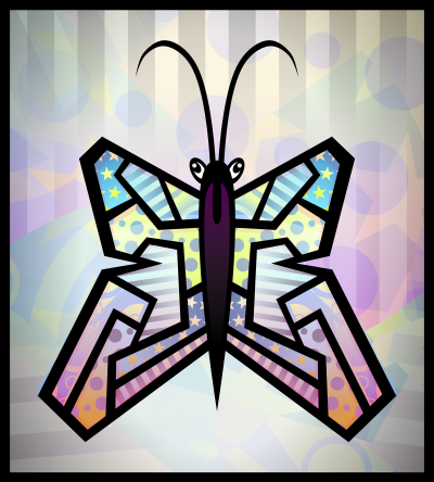 Abstract Butterfly clipart