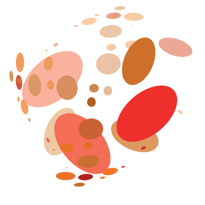 Abstract circle shapes in colour clipart