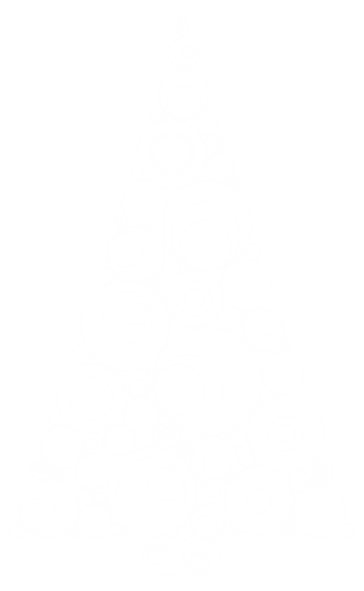 Abstract Circles Christmas Tree With No Background clipart