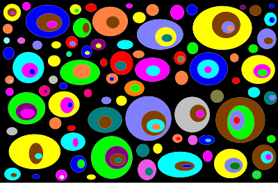 Abstract Colorful Circles Background clipart