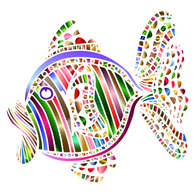 Abstract Colorful Fish 2 clipart