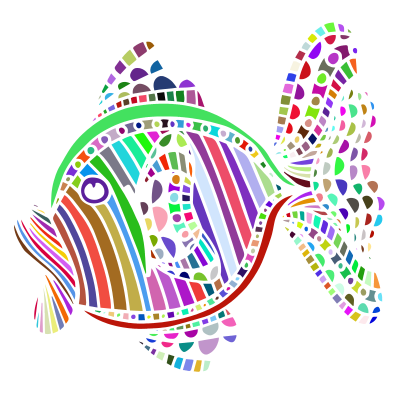 Abstract Colorful Fish clipart