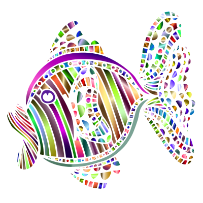 Abstract Colorful Fish 3 clipart