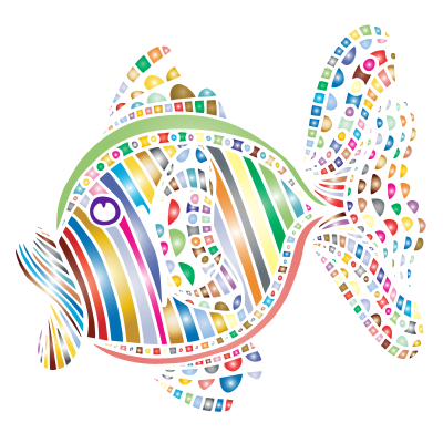 Abstract Colorful Fish 4 clipart