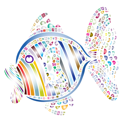 Abstract Colorful Fish 5 clipart