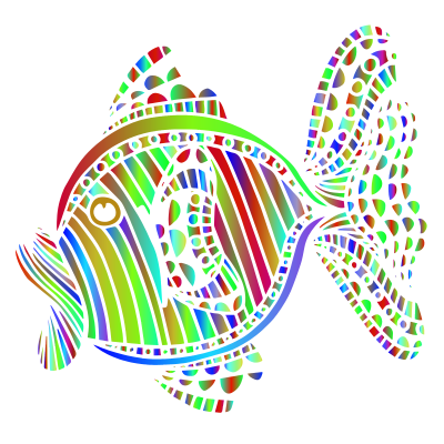 Abstract Colorful Fish 7 clipart