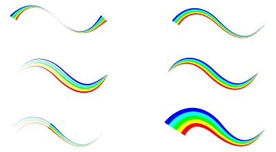 Abstract Colorful Waves clipart