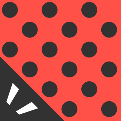 Abstract Cubism Ladybug Icon clipart