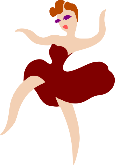 Abstract dancer clipart