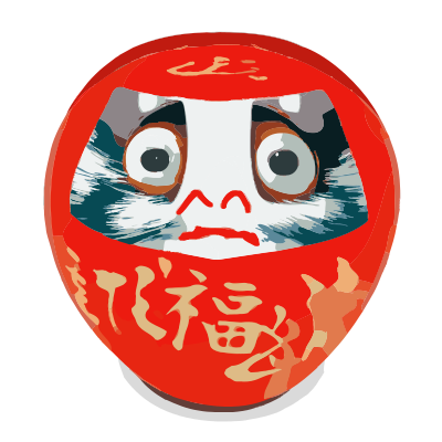 Abstract Daruma clipart