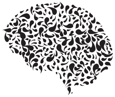 Abstract Drops Brain clipart