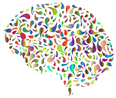 Abstract Drops Brain Prismatic 2 No Background clipart