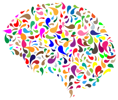 Abstract Drops Brain Prismatic clipart