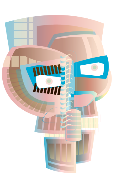 Abstract Face clipart