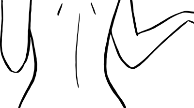 Abstract Female Back View clipart