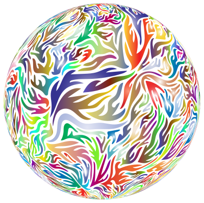 Abstract Flame Ball clipart