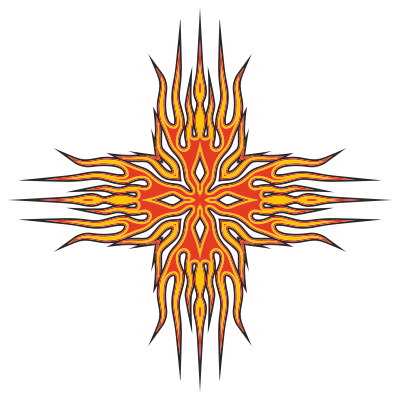 Abstract Flames Design clipart