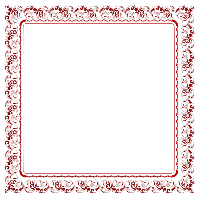 Abstract Floral Frame clipart