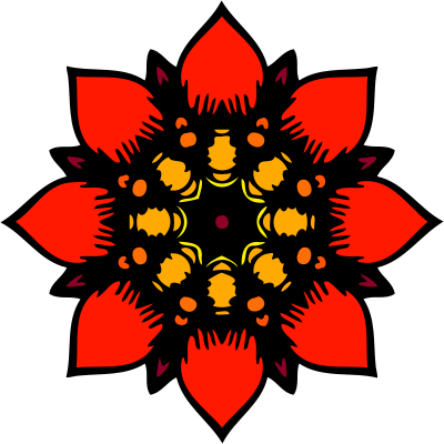 Abstract flower 2 clipart