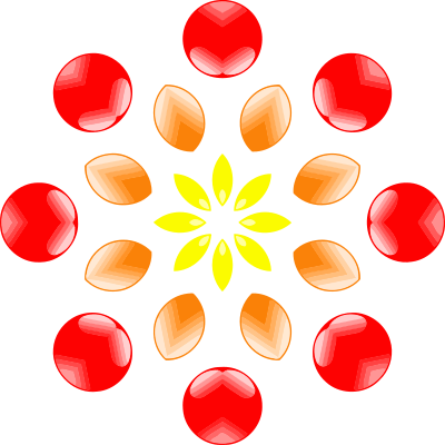 Abstract flower clipart