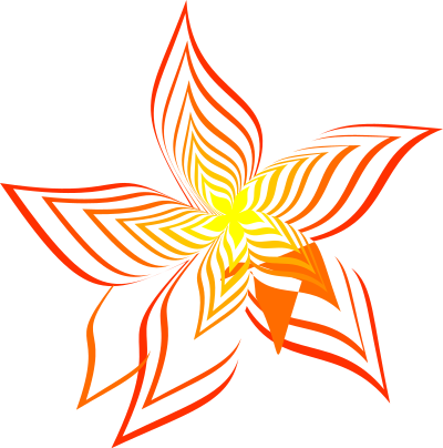 Abstract flower 28 (colour) clipart