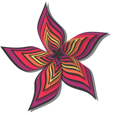 Abstract flower 28 (colour 3) clipart