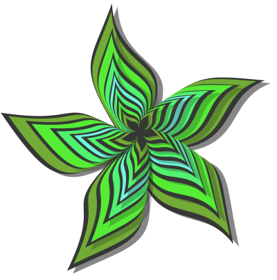 Abstract flower 28 (colour 4) clipart