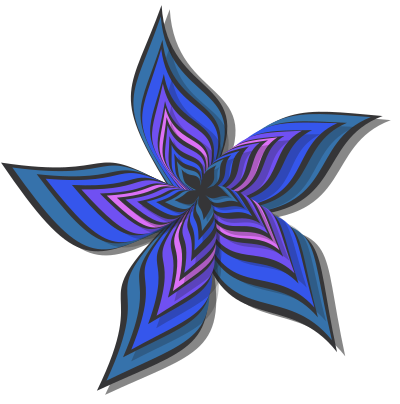 Abstract flower 28 (colour 5) clipart