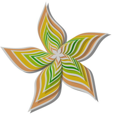 Abstract flower 28 (colour 6) clipart