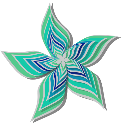 Abstract flower 28 (colour 7) clipart