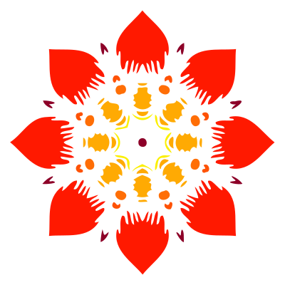 Abstract flower 3 clipart