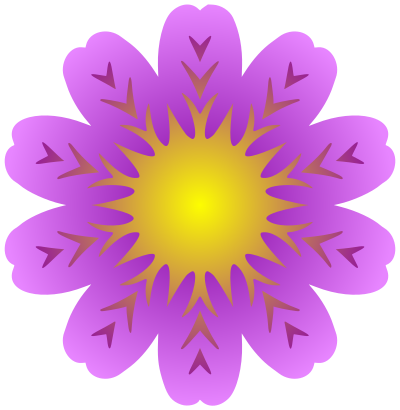 Abstract flower 30 (colour) clipart