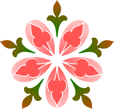Abstract flower 31 (colour) clipart