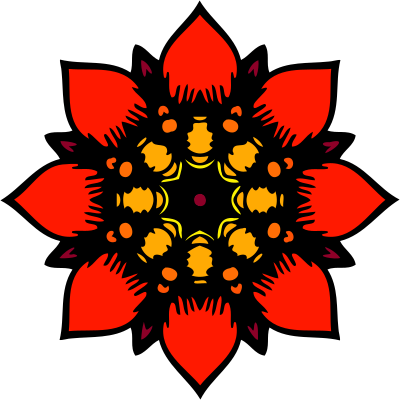Abstract flower 4 clipart