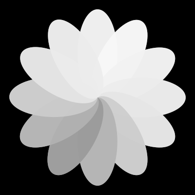 Abstract flower in the dark clipart