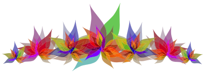 Abstract Flowers clipart