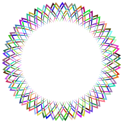 Abstract Geometric Frame I Prismatic 2 clipart