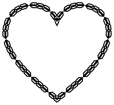 Abstract Geometric Heart clipart