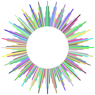 Abstract Geometric Sun Design Frame Prismatic clipart