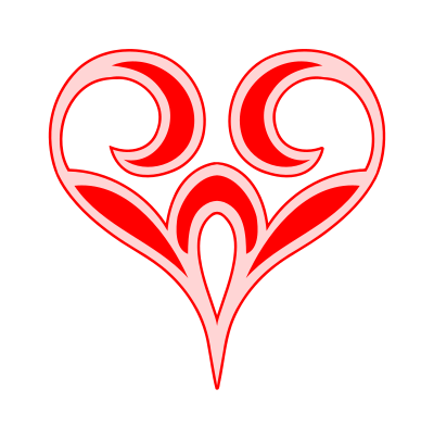Abstract heart 4 (colour) clipart