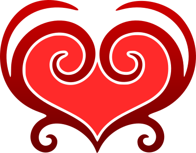 Abstract heart 8 (colour) clipart