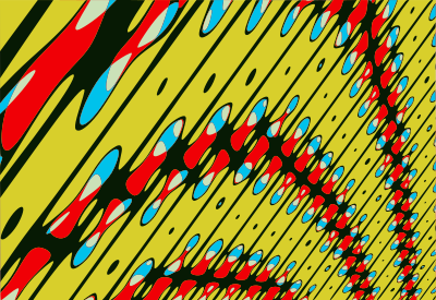 Abstract image from Qbist clipart