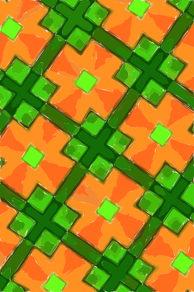 Abstract Image Orange and Green clipart