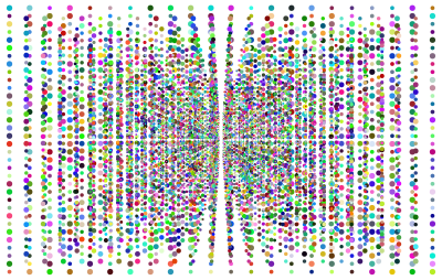 Abstract Information Technology Design 3D Network Grid Type II Prismatic clipart