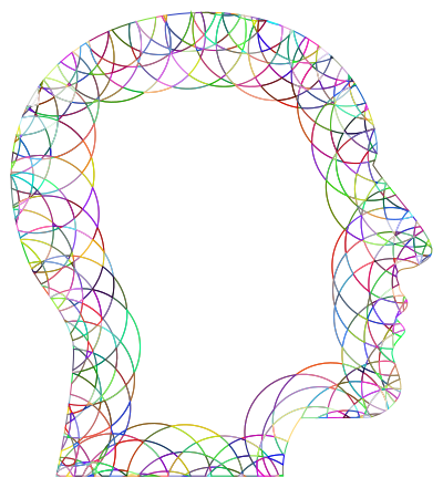 Abstract Lines Head clipart